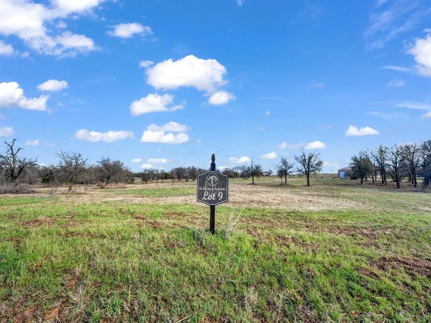 AG EXEMPT 10.35 acres in Parker County located in the prestigious Ranches of New Authon just minutes from Weatherford. This build-ready ranchette property features underground electric, paved county road access, and strong water wells in the area with no HOA.  Country living meets easy access to town. One of the last vacant lots in this quaint neighborhood with the perfect combination of open pastures, trees and a pond to create a breathtaking backdrop for a luxurious country estate.