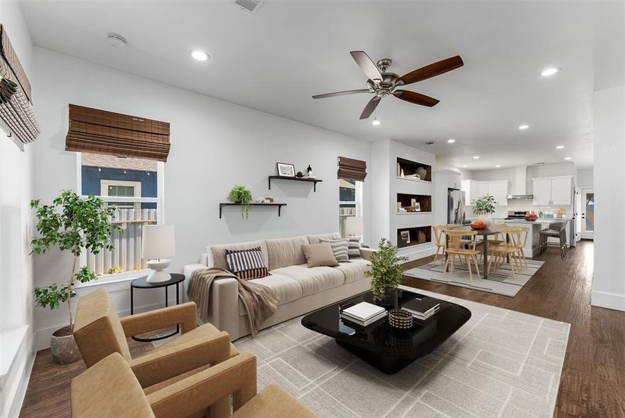 Welcome to 916 S Montreal Avenue—an impeccably maintained single-story gem nestled in the heart of Sunset Hill, one of Oak Cliff’s most sought-after neighborhoods. This beautifully updated home combines timeless charm with modern comfort, all just minutes from the vibrant Bishop Arts District.

Step inside to discover an open-concept layout that feels effortlessly inviting. The spacious living and dining areas flow seamlessly into a large, well-appointed kitchen featuring an oversized island, walk-in pantry, and ample cabinetry—ideal for entertaining or everyday living. A generously sized laundry room with extra storage adds even more convenience.

With three comfortable bedrooms and two full bathrooms, there's plenty of room to spread out. The primary suite is a peaceful retreat, with large walk-in closet and ensuite bathroom, offering both privacy and comfort.

Outside, enjoy a large covered front porch that invites morning coffee or evening conversation, while the expansive fenced backyard—with a second oversized rear porch—sets the stage for weekend BBQs and playtime. An electric driveway gate offers added security and ease of access.

Located just minutes from Bishop Arts, you'll love being near local dining, shops, coffee spots, and the unique character that defines Oak Cliff living. This is more than a home—it’s a lifestyle.