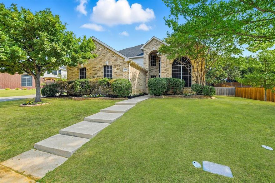 Welcome home to this beautifully updated 5-bedroom, 3.5-bath residence featuring two spacious living areas, a 3-car garage, and thoughtful design throughout. Located in one of the area’s most sought-after, amenity-rich communities complete with a sparkling swimming pool, an activity center, and walking trails, this home offers both luxury and lifestyle. Step inside to discover brand-new flooring, designer tile accents, quartz countertops, and new stainless-steel appliances that elevate every space. The primary ensuite and an additional bedroom with a full bath are conveniently located downstairs, perfect for guests or multigenerational living. Upstairs, you’ll find three additional bedrooms, a shared bath, and an oversized bonus space ideal for a game room, media retreat, or second living area. With dual staircases, fresh modern finishes, and an unbeatable floor plan designed for functionality and comfort, this home truly represents the peak of functional luxury living.