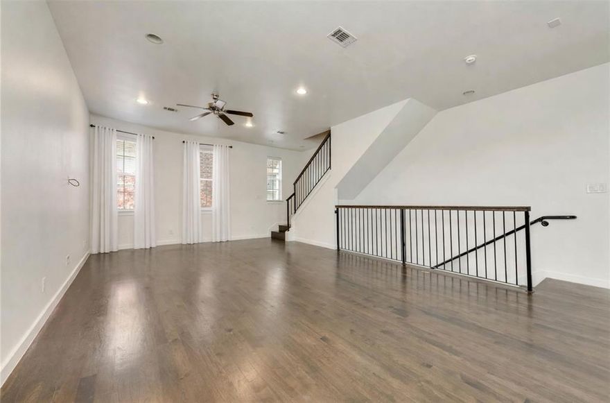 LETS MAAKE A DEAL!  This spacious three-story private CORNER END-UNIT townhome offers 3 bedrooms, 3.5 baths, and soaring ceilings throughout. Designed for both comfort and style, each bedroom boasts its own private en-suite bath—ideal for privacy and convenience. The top-floor primary suite is a luxurious retreat, featuring a spa-like en-suite bath with a separate shower, large jetted tub, dual sinks, and two walk-in closets with custom shelving. An additional bedroom is also located on this level. The open-concept second floor is perfect for entertaining, seamlessly connecting the kitchen, dining, and living areas. The kitchen is equipped with white cabinetry, granite countertops, stainless steel appliances, and a NEW gas stove. A half bath on this level adds extra convenience. Refrigerator, washer, and dryer included. New paint throughout and new carpet! Additional highlights include an attached two-car garage, guest parking, and a shared BBQ pavilion and dog area! Residents also have the option to join the Bryan Place Swimming Pool for added relaxation. Prime Location! Situated just 1.5 miles from Downtown, Victory Park, Harwood District, and Uptown, this your chance to own in a neighborhood that is ever growing and close to Victory Park as it expands with the new 800k Goldman Sachs campus!