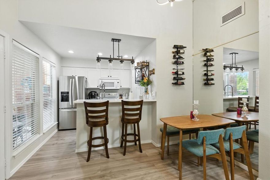 Charming Townhome in a Gated Community with Pool Access!

Welcome to this beautifully updated townhome, nestled in a tight-knit, gated community that offers residents exclusive access to a sparkling swimming pool, meticulously maintained grounds and assigned covered parking. Enjoy peace of mind with an HOA that covers your water bill and landscaping, ensuring a truly worry-free lifestyle.

Step inside to a bright, open-concept living space featuring vaulted ceilings, contemporary fixtures, and stylish wood-look flooring throughout. The inviting living room is perfect for entertaining, with abundant natural light, neutral tones, and easy flow into the dining area and modern kitchen. The kitchen boasts stainless steel appliances, ample cabinetry, and a chic breakfast bar for quick meals and family time. 

Upstairs, you'll find spacious bedrooms and a serene atmosphere, ideal for relaxation after a busy day. The elegant staircase and loft add architectural interest.

Enjoy the best of indoor-outdoor living with a gorgeous deck and covered patio that provide a seamless transition for entertaining or relaxing outside. The deck is thoughtfully designed to maximize space for grilling, lounging, or hosting gatherings—all while surrounded by lush greenery.

Situated just moments from Highway 30, you’ll have quick and easy access to major commute routes, as well as nearby shopping centers, Target, and AMC movie theater. This home offers unparalleled convenience and a lifestyle of ease.

Whether you’re seeking comfort, community, or connectivity, this well-appointed townhome has it all. Don’t miss your chance to make it yours—schedule a showing today!