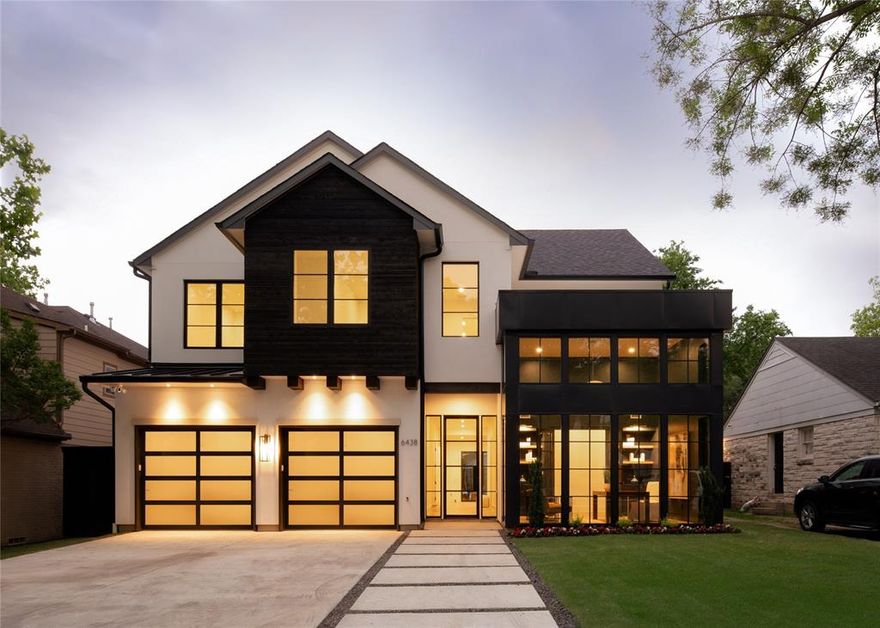 Stunning transitional design located in the heart of Lakewood! This showpiece is an exemplary example of the finest craftsmanship & detail you have come to expect from Bond & Truss Luxury Homes. Striking stucco exterior with wood & metal accents + glass garage doors. Inside take notice to 11 foot ceilings, floor to ceiling windows & wide plank white oak hardwoods. Elevated sophisticated finishes with no expense spared. Beautiful natural stones & tiles + designer fixtures throughout. Breathtaking kitchen with robust Sub Zero & Wolf appliance package including wine column & 2 diswashers + incredible secondary prep kitchen & bar area. Amazing living room space that connects seamlessly to the covered outdoor living area. Once out back enjoy another masonary fireplace, phantom screens, outdoor kitchen & large backyard. Each bedroom has a private en-suite bath. Bedroom 5 also makes for a great gym with optional barn doors. Huge game room. Impressive study with 16 ft ceiling makes a statement