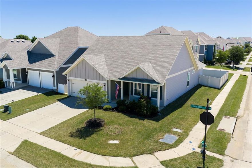 Step into this delightful 3-bedroom, 2-bathroom home nestled in the heart of Providence Village, TX. This beautifully maintained residence offers a harmonious blend of classic charm and modern amenities, ensuring a comfortable and convenient lifestyle for its new owners. With its inviting curb appeal, featuring durable vinyl siding, this home is as attractive on the outside as it is on the inside.

As you enter, you'll be greeted by an open concept living space that exudes warmth and natural light. The seamless flow from the kitchen to the dining area and living room makes entertaining a breeze, while maintaining an intimate atmosphere for quiet evenings. The kitchen boasts ample cabinetry, sleek countertops, and modern appliances that will delight any home chef.

The primary bedroom serves as a serene retreat with generous space, and features a well-appointed en-suite bath that offers both luxury and functionality. Two additional bedrooms provide plenty of space for guests, a home office, or crafting room, sharing a well-designed second bathroom that easily caters to both everyday use and visiting guests.

Outside, the property continues to impress with a perfectly sized backyard, ideal for outdoor activities and relaxation. The attached 2-car garage offers ample storage and convenience, making day-to-day living effortless.

Situated in the vibrant community of Providence Village, this home is just a stone's throw away from local amenities, parks, and recreational facilities, providing endless opportunities for leisure and community involvement. Experience the best in suburban living with all the conveniences close at hand. This property is a must-see for those seeking a well-rounded and inviting home in a picturesque setting.