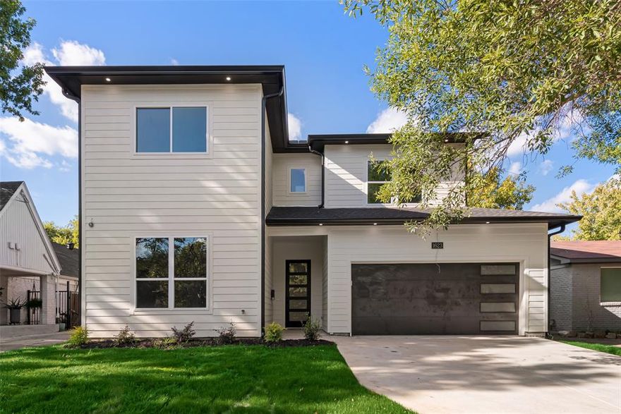 Welcome to your dream home in the heart of it all—just two blocks from Elmwood’s vibrant restaurants, coffee shops, and dog parks, and only steps away from Tyler Station’s train access, unique shops, and local stores! Plus, you’re only ½ mile from Kiest Park and a short drive to the lively Bishop Arts District.
This stunning newly built 4-bedroom, 3.5-bath residence seamlessly blends modern elegance with cozy charm.
Step inside to an open-concept layout, perfect for entertaining and family gatherings. The spacious living area features large windows that fill the home with natural light, while the gourmet kitchen boasts sleek countertops, stainless steel appliances, and ample cabinetry.
Retreat to the luxurious master suite, complete with a spa-like en-suite bathroom featuring a soaking tub and a walk-in shower. Three additional bedrooms provide plenty of space for family or guests, with two more well-appointed bathrooms ensuring everyone enjoys comfort and privacy.
Enjoy outdoor living in the beautifully landscaped backyard, perfect for summer barbecues or quiet evenings under the stars. With modern finishes throughout, energy-efficient systems, and smart home technology, this home is designed for today’s lifestyle.
Don’t miss your chance to own this incredible home in a location that truly has it all—urban convenience, neighborhood charm, and endless amenities just outside your door!