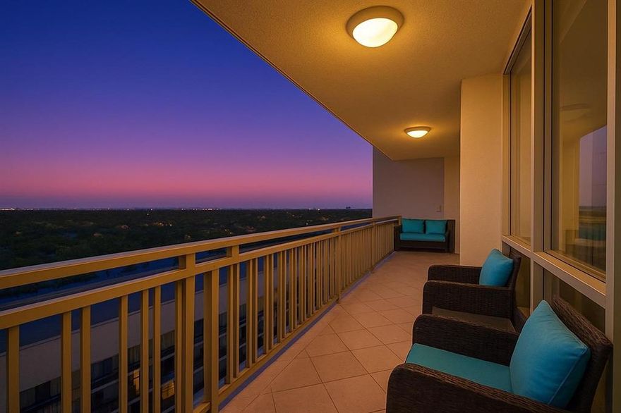 Updated 2-bedroom, 2-bath high-rise condo on the 16th floor with panoramic Dallas skyline views. This residence features an open layout with floor-to-ceiling windows, a rare private balcony partition, and an in-unit washer and dryer. Updates in 2022 include new RevWood flooring, new bedroom carpet, fresh paint, and modern light fixtures.  A premium basement parking space adds exceptional convenience.  Preston Tower provides a low-maintenance lifestyle with recent building upgrades including a new roof, fire alarm system, refurbished elevators, and updated common hallways. Amenities include 24-hour front desk and valet services, a fitness center, pool courtyard with fire pit, tennis and pickleball court, dog park, and on-site conveniences such as a coffee shop and Bernie's bar. HOA dues include all utilities, HVAC maintenance, and high-speed internet. Prime Preston Hollow location—steps from Preston Center dining and shopping, with quick access to NorthPark, Preston Royal, US-75, and the Dallas North Tollway.