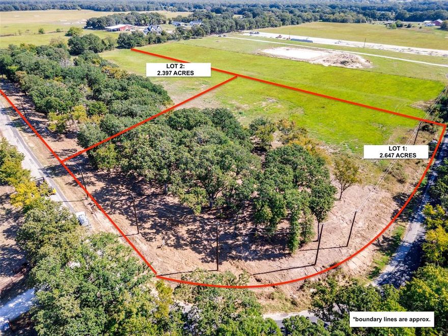 BUILD YOUR DREAMS ON OVER 2+ ACRES! This beautiful property is perfectly sized! LOT 1 brings over 2.6+ acres on a tree lined corner, offering the perfect setting for building your dream home - allowing you to design and build completely on your own timeframe! A peaceful country County Road sets the vibe for this land. Mostly cleared and ready to build, with mature trees along the frontage offering a natural, private buffer from the road. Flat land giving a number of perfect options for your building plans, and space to roam! Utility access available at the road.

Wanting a place to escape the hustle and chaos of the city, but still wanting to be close enough to city amenities - THIS property checks that box!  Easy access to Rockwall, Royse City, Fate, Union Valley and Greenville. Minutes to Lake Tawakoni and Lake Ray Hubbard. There has never been a better time to buy dirt!