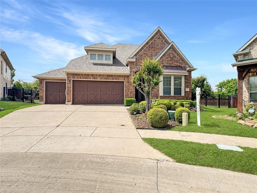 Welcome to a home where space, intention, and everyday luxury come together beautifully. This versatile 3 or 4 bedroom was built by David Weekley Homes, and has been cared for by original owners. The home is very thoughtfully designed and is situated on an expansive one-third acre lot, offering both comfort and presence. Step inside and experience rich hardwoods flowing through the foyer, formal dining, and private study with french doors, framed by elegant archways, art niches, and detailed millwork, including chair rail, columns, and double-stacked crown molding. The layout was designed to live well—whether you’re hosting, working from home, or simply enjoying quiet moments. The kitchen is the heart of it all, featuring 42” wood cabinetry, granite countertops, a gourmet island, gas cooktop with designer backsplash, stainless steel appliances including a GE microwave and oven, all opening and flowing seamlessly into the breakfast area and main living space anchored by a gas log fireplace with wood mantle. Enjoy coffee or tea while gazing, enjoying the enormous backyard. The primary suite offers a true retreat, complete with a window seat, jetted oversized tub, dual vanities, walk-in shower, and a spacious closet. Secondary bedrooms are well-appointed, with 2 full baths downstairs and a half bath upstairs, creating flexibility. Upstairs, the lifestyle continues with a large game room, oversized media room, one half bath, and abundant storage closet; perfect for entertaining. Step outside to a covered back porch overlooking a large backyard enclosed by a 6” board-on-board fence with steel posts and metal fencing with gate, accented by mature fruit trees...your own private outdoor escape. Additional features include a 3-car garage, laundry room with cabinetry. Recessed lighting, ceiling fans, rounded corner architecture, and thoughtful upgrades throughout. This isn’t just a home, it’s a space to live fully and create lasting memories.