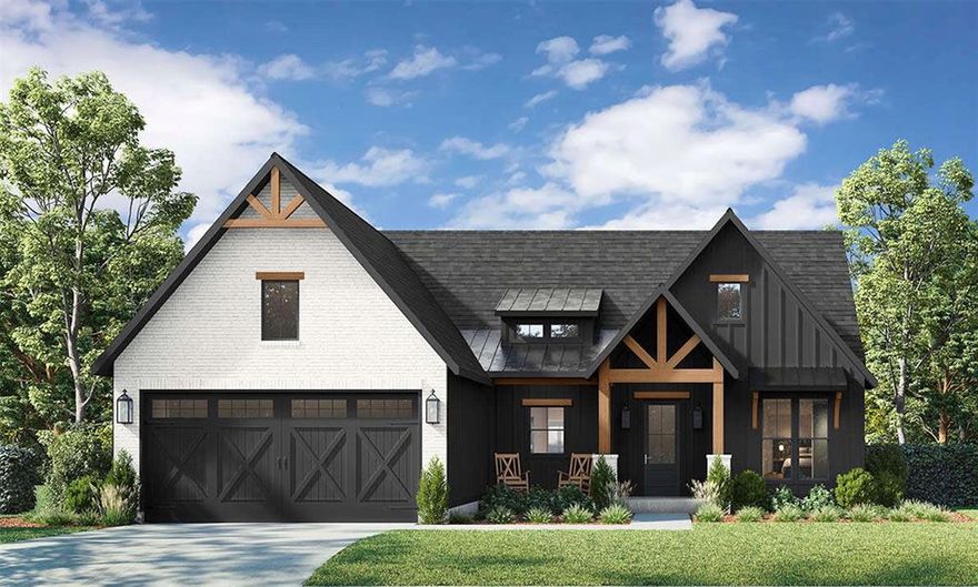 The proposed Westcott plan features 4 beds 2 full baths, & 2 car garage. The heart of the home is the large kitchen island that seamlessly connects the kitchen to the living & dining areas, all drenched in natural light from ample windows. Custom painted cabinetry, stain grade available with quartz or granite countertops. Luxury vinyl plank floors in the common areas with carpet in the bedrooms & accent tile in baths & laundry. The master suite offers double sinks, soaking tub, a walk-in shower, & a roomy closet that connects to the laundry room. Take advantage of NO PAYMENTS while you build with Zeal Home Builders! The Westcott plan is fully equipped with all the features one would expect from a custom home, including split bedrooms, spacious porches, custom cabinetry & closets, Delta faucets, a concrete driveway, decorative mirrors, wall-mounted TV outlets, & hardline Ethernet ports. The builder has invested in high-quality details such as spray foam insulated walls & more. The two-car garage is thoughtfully designed with can lighting, a smart MyQ side-mount garage motor, & an auto-lock system for added security. Outside, expansive porches greet you, featuring solid cedar-stained columns that create an inviting first impression. This home offers the perfect blend of modern living & rural tranquility. Choose your colors, floors, countertops, flooring, fixtures, & more. Home has a 3-phase inspected & a comes with 1-2-10 3rd Party Warranty for your peace of mind. Enjoy your nights & weekends on your expansive back patio with room to lounge & entertain. NO HOA & NO CITY TAXES! This property is the best of both worlds – country feel & minutes to town. Bring your chickens, farm animals, & metal shops encouraged! Photos & floor plan are concept images & subject to change. Txt keyword ZHB10 to 88000 for customization details. Directions & lot map at www.zhb.homes