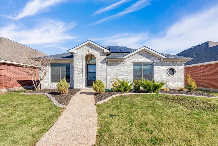 Gorgeous single story home located in The Colony, TX! Spacious open floor plan features gorgeous floors, remolded bathrooms, gourmet kitchen with granite counter tops, concrete top island, and SS appliances. Study plus extra living area can be used as a media, exercise, play or Zoom room. Outdoor patio is perfect for family entertainment with its sparkling pool or private retreat for relaxation. New roof in 2018 and new windows in 2017. Amenities include 2 pools, playgrounds, activity's, trails, pet stations, and private parks. Proximity to major hwys, restaurants and shopping centers. Welcome home!