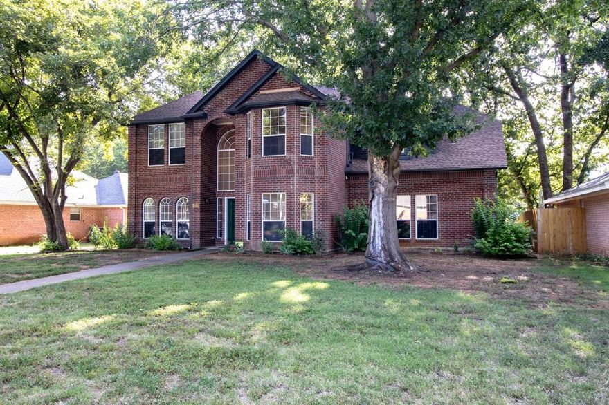 **WE ARE PLEASED TO OFFER A SIGNIFICANT INCENTIVE FOR BUYERS. WE ARE OFFERING $10,000 TOWARD THE BUYER'S CLOSING COSTS, WHICH CAN BE UTILIZED TO HELP COVER DISCOUNT POINTS AND EFFECTIVELY LOWER THEIR INITIAL INTEREST RATE OR TOWARD CLOSING COSTS. THIS CONTRIBUTION IS DESIGNED TO PROVIDE GREATER FINANCIAL FLEXIBILITY AND ACHIEVE A MORE FAVORABLE FINANCING SCENARIO.** This beautifully remodeled home in the tranquil Copperfield Addition is a perfect blend of modern elegance and comfort. With meticulous attention to detail, the property features luxury vinyl plank flooring throughout the downstairs area, which includes a formal dining room, a formal living room, and a convenient half bath. The heart of the home is the spacious kitchen, equipped with fresh white cabinetry, new stainless steel appliances, and stunning quartz countertops. It seamlessly connects to a breakfast room and overlooks the family room, which is highlighted by a charming wood-burning fireplace, creating an inviting atmosphere for gatherings. Upstairs, the home features brand-new carpet in all four bedrooms, including a primary suite that impresses with two walk-in closets and a luxurious bathroom. A unique touch is the hidden room, accessible by pushing a bookcase behind the bathroom door, which adds an element of surprise and intrigue. The entire interior has been freshly painted in neutral tones, and the bathrooms feature new toilets, designer tile, and updated vanities. The exterior has also seen improvements, with freshly painted trim and a brand new fence. Additionally, the HVAC system is equipped with two units that are less than a year old, ensuring comfort throughout the seasons. This stunning home is truly move-in ready, making it an ideal choice for anyone looking for a stylish and functional living space. **ALL INFORMATION IS DEEMED TRUE AND RELIABLE. BUYER AND BUYER AGENT TO VERIFY. SURVEY AVAILABLE.**