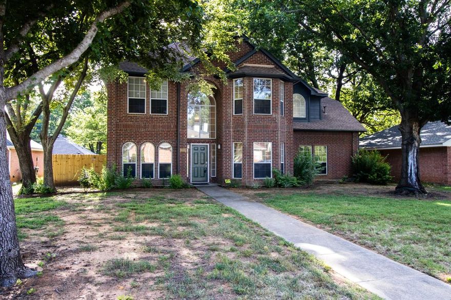 **WE ARE PLEASED TO OFFER A SIGNIFICANT INCENTIVE FOR BUYERS. WE ARE OFFERING $10,000 TOWARD THE BUYER'S CLOSING COSTS, WHICH CAN BE UTILIZED TO HELP COVER DISCOUNT POINTS AND EFFECTIVELY LOWER THEIR INITIAL INTEREST RATE OR TOWARD CLOSING COSTS. THIS CONTRIBUTION IS DESIGNED TO PROVIDE GREATER FINANCIAL FLEXIBILITY AND ACHIEVE A MORE FAVORABLE FINANCING SCENARIO.** This beautifully remodeled home in the tranquil Copperfield Addition is a perfect blend of modern elegance and comfort. With meticulous attention to detail, the property features luxury vinyl plank flooring throughout the downstairs area, which includes a formal dining room, a formal living room, and a convenient half bath. The heart of the home is the spacious kitchen, equipped with fresh white cabinetry, new stainless steel appliances, and stunning quartz countertops. It seamlessly connects to a breakfast room and overlooks the family room, which is highlighted by a charming wood-burning fireplace, creating an inviting atmosphere for gatherings. Upstairs, the home features brand-new carpet in all four bedrooms, including a primary suite that impresses with two walk-in closets and a luxurious bathroom. A unique touch is the hidden room, accessible by pushing a bookcase behind the bathroom door, which adds an element of surprise and intrigue. The entire interior has been freshly painted in neutral tones, and the bathrooms feature new toilets, designer tile, and updated vanities. The exterior has also seen improvements, with freshly painted trim and a brand new fence. Additionally, the HVAC system is equipped with two units that are less than a year old, ensuring comfort throughout the seasons. This stunning home is truly move-in ready, making it an ideal choice for anyone looking for a stylish and functional living space. **ALL INFORMATION IS DEEMED TRUE AND RELIABLE. BUYER AND BUYER AGENT TO VERIFY. SURVEY AVAILABLE.**