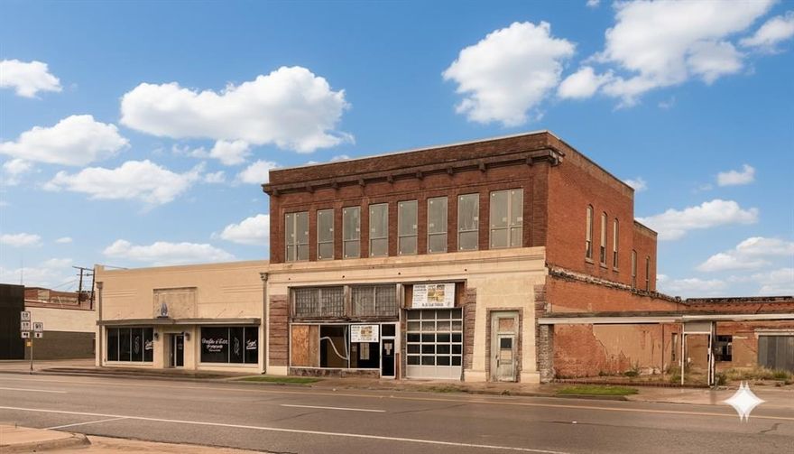 Renovate for +5,000 SF single family upstairs and 8,000 SF garage with storage mezzanines, or build out four to eight loft apartments. This historic brick building in downtown Hillsboro, Texas has 23 new windows, newer roof, new framing and floor repairs, 13,029 sf building on an 11,550 lot with approved permits ready to build 4 custom loft apartments or office, fenced asphalt parking lot with up to 22 parking spaces, 16’ ceiling heights, two 14x12 and one 12x12 drive doors, bathrooms rough-plumbed, temporary electric service connected, ready for build-out. 
-
Located across from Brookshire’s grocery with traffic of 9,573 vehicles per day. In the CBD for Hill County, one block to the County courthouse and Hillsboro Town Square. Five minutes to new $50M Buc-ee's and Super Walmart. Hillsboro is 55 minutes south of Dallas and Fort Worth at the fork of I-35 W and I-35 E, and 35 minutes north of Waco in the Texas Golden Triangle.
