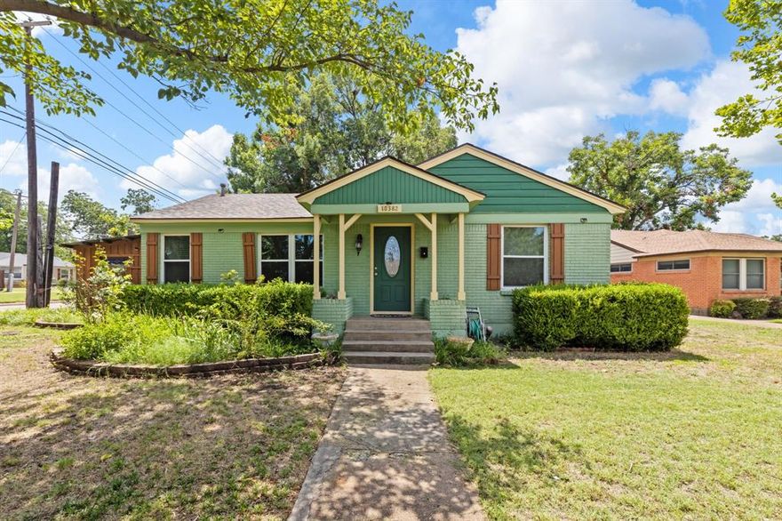 Charming 2-Bedroom Near White Rock Lake with Serene Landscaping and Gated Entrance!   Discover this beautifully maintained 2-bedroom, 1-bath home nestled near scenic White Rock Lake. Surrounded by mature trees and lush, serene landscaping, this property offers a private retreat just minutes from nature trails and city amenities.  A fully automatic gated entrance welcomes you into a spacious driveway with rear pull through alley access and a detached 2-car garage, and an additional storage building for the extras. Enjoy the inviting courtyard, thoughtfully landscaped with a cozy sitting area perfect for relaxing outdoors for fun and entertainment.

Inside, the home features a warm and inviting layout. The primary bedroom includes charming knotty pine accents and a walk-in closet, while the spacious second bedroom offers flexibility for guests or a home office. The renovated bathroom boasts a custom tile surround, insulated soaking tub, and elegant pebble stone flooring.

The kitchen is a chef's delight with solid surface countertops, ample cabinetry, a walk-in pantry, and lovely views of the backyard. The open-concept living and dining areas create a comfortable space for entertaining and everyday living.

This home combines character, comfort, and functionality in a prime location. Don’t miss the opportunity to make it yours!