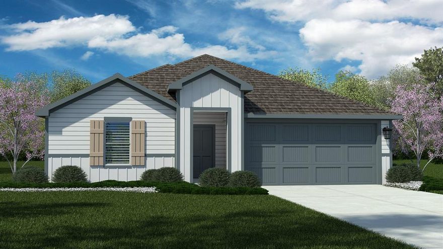 Stunning new D.R. Horton home in the Longhorn Estates community located in Fort Worth and Crowley ISD!! The single-story Kingston Floorplan, Elevation W, with a quick estimated Winter completion, offers 4 bedrooms, 2 bathrooms, and a 2-car garage, thoughtfully designed to balance open-concept living with comfortable private spaces. The heart of the home features a seamless flow between the family room, dining area, and contemporary kitchen, creating a warm and inviting environment ideal for everyday living and entertaining. The kitchen is well-appointed with quartz countertops, 36” painted cabinets, stainless steel Frigidaire appliances, a electric range, stainless steel sink, center island, and a walk-in pantry for added functionality. The private primary suite includes an en-suite bath with dual quartz vanities, a 5-foot oversized shower, and a walk-in closet conveniently located off the bathroom. Three secondary bedrooms and a full bathroom with a quartz vanity top provide flexible space for family, guests, or a home office. Luxury vinyl plank flooring enhances the main living areas and wet zones for durability and easy maintenance. Built with energy-efficient construction and equipped with America’s Smart Home Technology. Exterior highlights include a landscape package, full sprinkler system with rain sensor, privacy fencing, and more. Longhorn Estates is more than a neighborhood-it's a community designed with your future in mind.