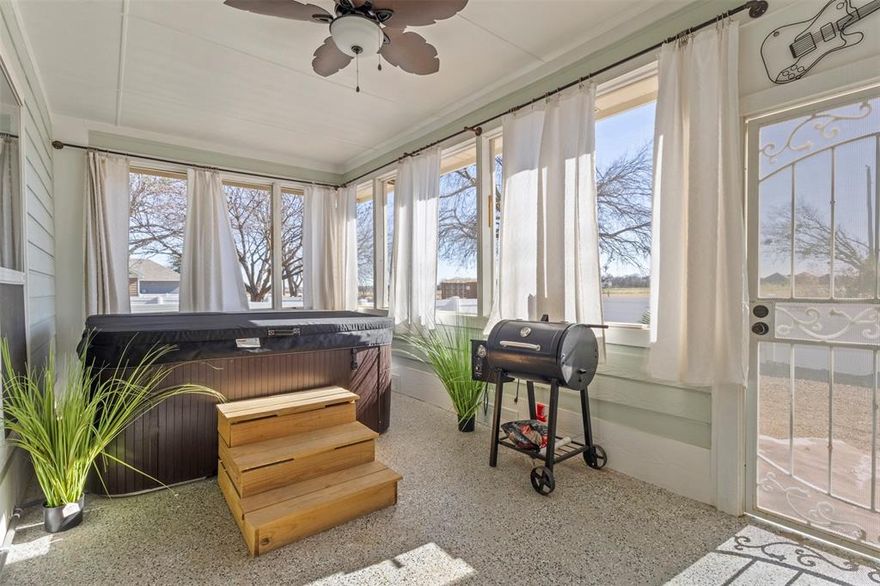 Welcome to your dream home in the heart of Providence Village! This stunning 1-story residence is perfect for those seeking both space and style. With 3 spacious bedrooms and 2 modern bathrooms, this home is designed to accommodate your family's needs comfortably. This home rivals new builds with its modern updates! Enjoy neutral paint colors that create a calm ambiance, new flooring throughout  so say goodbye to carpet!, a brand new roof , gutter system and Lennox HVAC for your peace of mind. The home features an open floor plan that enhances functionality, paired with a thoughtful split bedroom arrangement for added privacy. Enjoy not one, but two inviting living areas, ideal for relaxation and entertainment. The layout encourages natural light to flow through, creating a warm and inviting atmosphere & with two dining spaces, hosting family dinners or brunches with friends is a breeze. Step outside to your wonderful screened in back porch, where you can savor the joys of outdoor living all year round. It’s the perfect spot for morning coffee or evening gatherings. Did I mention there is a HOT TUB ?  For those looking for a fresh start or a hassle free lifestyle, this home can be offered fully furnished. Move in and make it your own without the stress of furniture shopping! Don’t miss the chance to own this magnificent home in Providence Village; it truly is a must-see! Schedule your showing today!