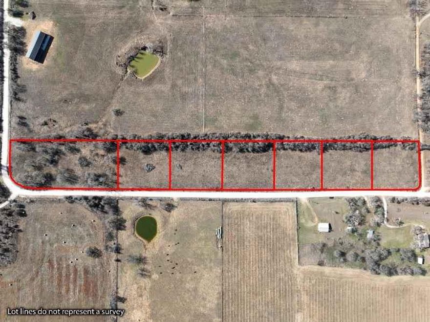 Owner financing available with 10% down. Lot 7 features 2.07 acres in Whitney, Texas, west of I-35 near Hillsboro, with public water and electricity available at the road. No restrictions, and with over two acres, this lot offers additional space and privacy compared to the other available lots. A great option for buyers wanting more room while still staying close to town, highways, and everyday amenities.

Buyer to perform all due diligence and verify all information including acreage, restrictions, zoning, utilities, access, surveys, floodplain, schools, taxes, and feasibility. Seller and broker make no warranties or representations.