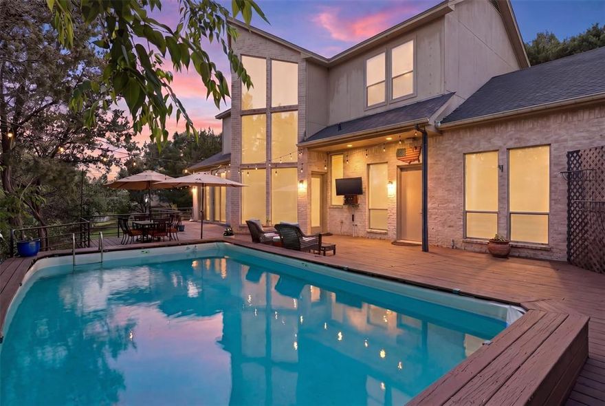Experience elevated lakefront living on Lake Granbury in this beautifully designed 3-bedroom, 3.5-bath home. Set in a private waterfront setting, this property offers a sense of seclusion while still delivering comfort, style, and functionality.

The spacious primary suite is conveniently located on the main level and features a generously sized en-suite bath along with dual closets offering triple hanging space. Upstairs, two large bedrooms each include their own private bathrooms, creating well-separated spaces that enhance privacy and flexibility within the home.

Step inside to soaring ceilings and expansive windows that bring in abundant natural light while framing peaceful water views. Recent updates include HVAC, roof, and two water heaters, offering peace of mind for years to come.

Outdoors, enjoy a secluded retreat with a pool and hot tub overlooking the water—ideal for relaxing or entertaining! Whether you’re taking in the views, hosting guests, or enjoying the lake lifestyle, this property delivers.