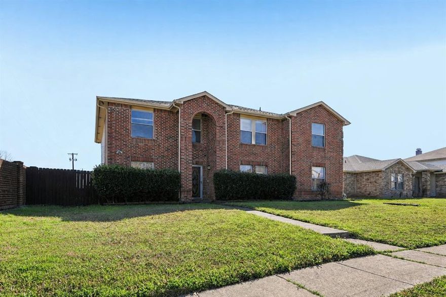 Incredible opportunity to transform this spacious two-story home into something truly special. Offering 3,648 square feet of living space, this 5-bedroom, 3-bathroom home sits on a great-sized corner lot and is packed with potential for investors or buyers looking to add their personal touch.The flexible floor plan features a bedroom and full bathroom downstairs, ideal for guests or multi-generational living. Upstairs, you'll find the primary suite with a large sitting room along with three additional bedrooms, a full bathroom, and a media room—providing plenty of space for entertainment, work, or relaxation. The home offers a 2-car garage and generous living areas, creating an excellent foundation for cosmetic updates and improvements. With the roof replaced approximately five years ago, some major maintenance has already been addressed. This property does need cosmetic repairs and updating and is priced accordingly, making it a fantastic opportunity for those looking to build equity and customize to their liking. Don’t miss this chance to unlock the potential of this spacious home on a desirable corner lot. Minutes from the Dallas Executive Airport, multiple parks including Cedar Hill State park, Mountain Creek Lake, Joe Pool Lake, entertainment, restaurants, and shopping. Investor Special. Fix and Flip. Fix and hold. Perfect for an end user. Great for renovating. Priced for a quick sale.
