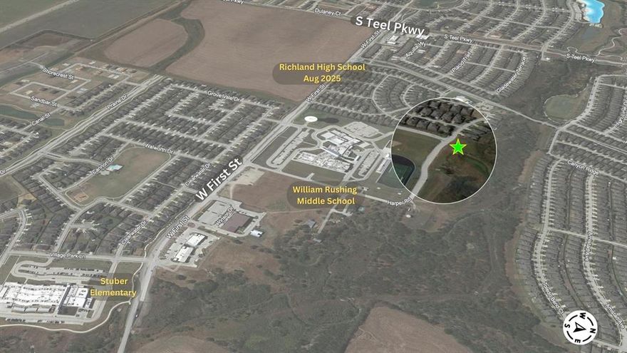 This listing is in Elm Ridge WCID (formerly Denton County Fresh Water Supply District No. 10). It is within unincorporated Denton County. Backs to a green belt.  This is NOT located within the Artesia HOA or the Town of Prosper City Limits.  Perfect if you don't want to live in an HOA community.  Residential use only.  Prosper HS #4 will be open 24-25 at First and Teel.  Water and sewer to be handled by DCFWD No. 10.  Buyer and Buyer's Ag3nt are responsible for verifying all zoning, site development conditions, easement conditions, soil and slope conditions, utility connections, and development feasibility. The Seller will not make any representations.