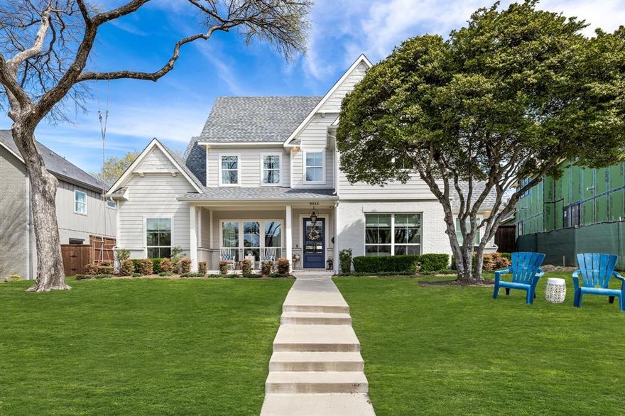 Immerse yourself in this tastefully designed traditional home, ideally located in popular White Rock Elementary. Crafted in 2017 by Douglas Signature Homes, this Lake Highlands home offers a blend of functionality and comfort, 10-ft ceilings, inviting indoor and outdoor fireplaces, expansive open-concept layout.Upon entry, a sunny formal dining room, living area, cozy breakfast room,& grand chef-inspired kitchen, seamlessly connected for effortless entertaining. A luxurious 1st floor primary suite featuring a spacious walk-in closet, a guest room with en suite bath to ensure effortless living and convenience. 3 add'l bedrooms upstairs along w 2 full baths, a convenient laundry room, and versatile flex space perfect for movies, homework, or workouts. A covered patio beckons with a built-in BBQ, living area with Phantom screen and overlooking the lush backyard with ample space for kids to run, pets, or cherished family gatherings. Experience this extraordinary residence firsthand today!