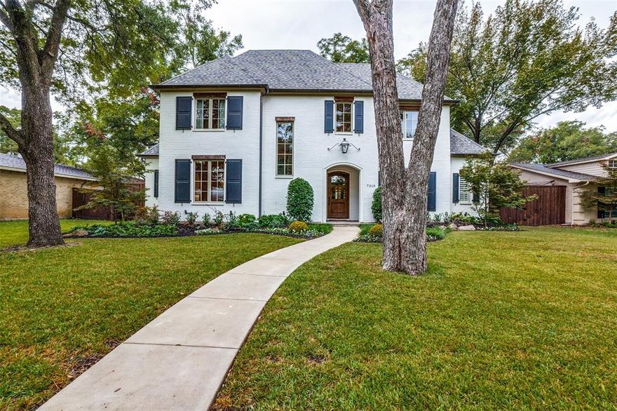 Exceptional style and space abounds in this spectacular Lakewood home steps from White Rock Lake. Perfectly situated on an oversized lot in coveted neighborhood, this property features an ideal floor plan, thoughtful design details and tons of natural light throughout. Stunning culinary center with island, prep kitchen, plentiful storage and custom cabinetry opens to casual dining and oversized living area with fireplace and wet bar. Downstairs primary suite includes exquisite bath and custom walk-in closet. Upstairs, 3 bedrooms suites, large playroom plus sophisticated private second study or media room. Beautiful turfed yard with outdoor living and fireplace. Truly extraordinary.