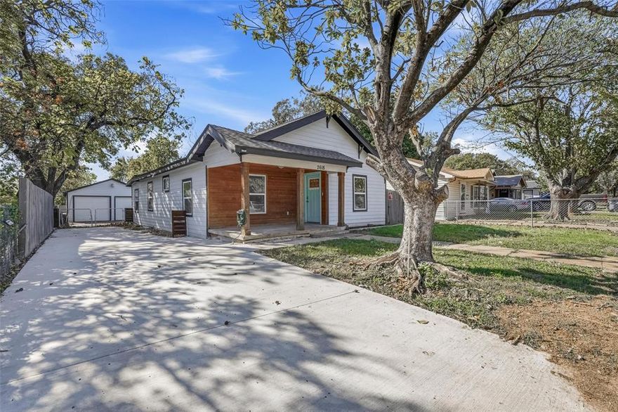 Charming 3-bedroom, 2-bath home in Oak Cliff, just minutes from Bishop Arts! This beautifully maintained property features an open-concept layout with stylish updates throughout. The kitchen offers granite countertops, white cabinetry, and stainless steel appliances, flowing seamlessly into the living and dining areas. Both bathrooms are tastefully updated with modern tilework and designer finishes. Enjoy a spacious fenced backyard perfect for relaxing or entertaining, along with a detached garage for secure parking or extra storage. Located in the vibrant heart of Oak Cliff, this home offers not only stunning features but also the convenience of being close to parks, dining, and shopping. Move-in ready—schedule your tour today!