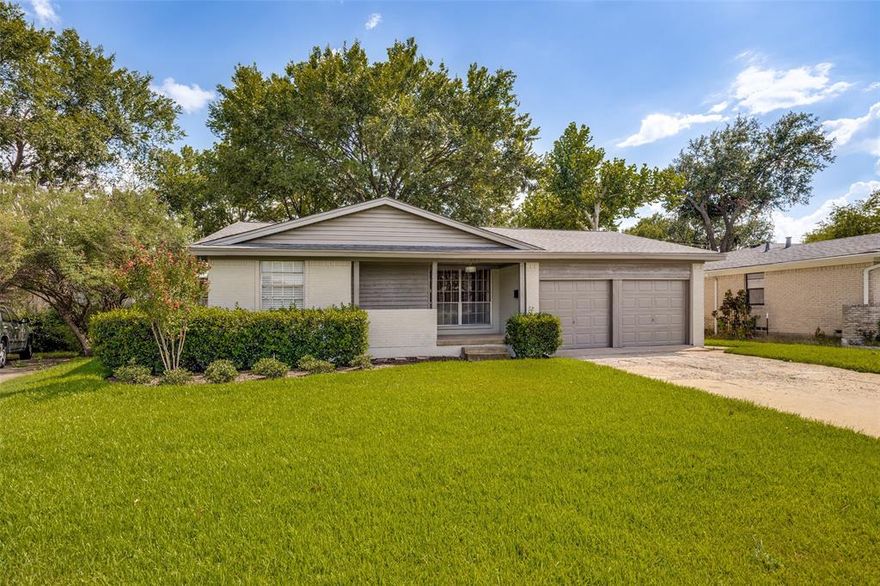 This home qualifies for a $15,000 grant to be applied towards closing costs and down payment! Move-in ready home with 2 car garage in quiet and quaint neighborhood. Gorgeous and shaded backyard with new wood fence (installed July 2025), and both a covered front and back patio. Updated bathroom, new carpet (carpet installed July 2025) and fresh paint.  Walking distance to schools, shopping, dining, and public transportation and a very short drive to Central Expressway. If you like to cook, you'll love all the prep space in the kitchen, or if outdoor grilling is more your speed, you'll love the size of the backyard which is perfect for entertaining.