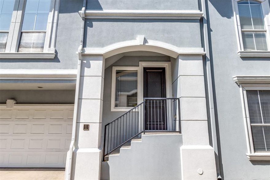 Posh tri-level townhome nestled in a gated community in one of the hottest districts in Dallas! This home boasts a versatile floor plan, bright open spaces with tall ceilings, and refined finishes. The 1st and 2nd levels have their own living area and bedroom. The 2nd level kitchen flaunts granite countertops, an abundance of cabinet space, and is open to a spacious living area that has beautiful hardwood floors. This home boasts a myriad of natural light and a dramatic staircase that is an eye catcher. On the 3rd level rests a private primary ensuite with fireplace, and walk-in closet. This home comes with a 2 car garage and additional parking space out front.