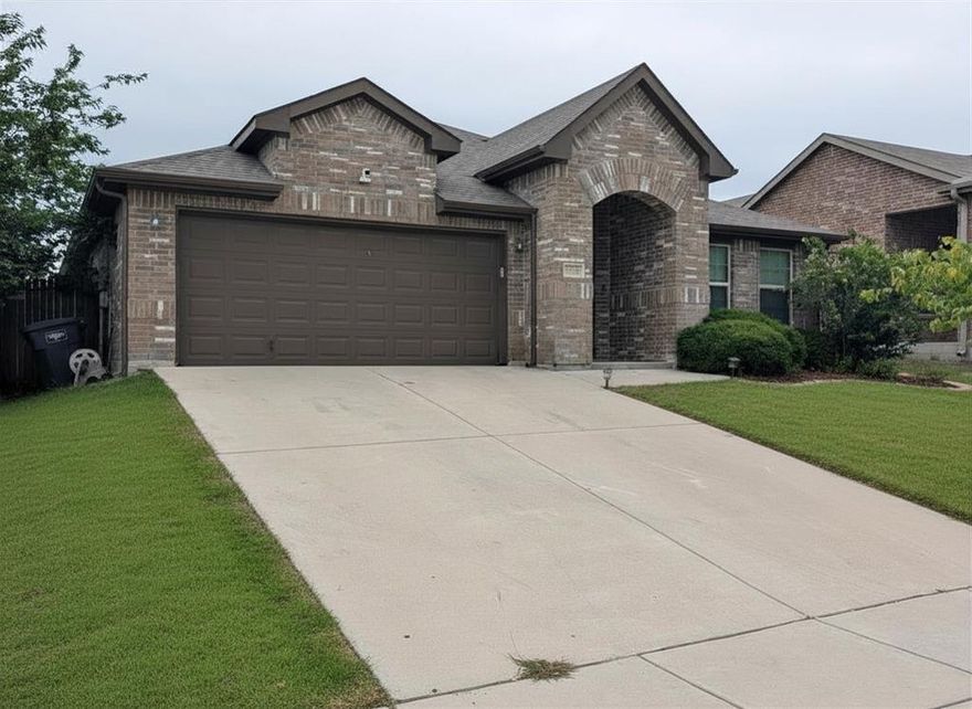 UNDER $300,000! Welcome to this spacious and beautifully maintained 4-bedroom, 2-bath home tucked away on a quiet cul-de-sac in the desirable Falcon Ridge community. Offering nearly 2,000 square feet of comfortable living space, this move-in ready home features a versatile layout with multiple living and dining areas perfect for entertaining, working from home, or everyday living.

The open-concept kitchen offers a large island, breakfast bar, eat-in dining area, and abundant cabinet space, all flowing seamlessly into the main living areas. The private primary suite provides a relaxing retreat with an ensuite bath and walk-in closet.

Step outside to enjoy the generous backyard with plenty of room for gatherings, pets, play, or gardening—and the storage shed conveys with the property! Conveniently located near major highways, shopping, dining, and schools, this home offers the perfect combination of comfort, functionality, and value.

Don’t miss your opportunity to own a spacious 4-bedroom home in Fort Worth at an incredible value. Schedule your private showing today!
Listing information has been provided to the best of the seller’s and listing agent’s knowledge; however, buyer and buyer’s agent are responsible for independently verifying all information, including but not limited to square footage, schools, taxes, and property details.