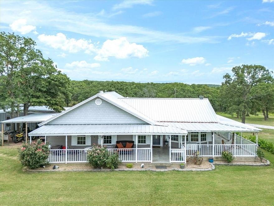 Hunters’ Paradise Just 1 Hour from Fort Worth!

Experience the ultimate blend of outdoor adventure and peaceful retreat with this modernized farmhouse, only an hour from Fort Worth and just two miles from Lake Amon Carter’s public boat ramp. Whether you seek a weekend getaway or a permanent home, this property offers the ideal escape for nature lovers, hunters, and anyone longing for tranquility close to city amenities.

Begin your mornings on the expansive wraparound porch, sipping coffee while soaking in serene countryside views and listening to the soothing sounds of nature. Watch deer wander through your property—frequent sightings make this a dream for wildlife enthusiasts and hunters alike. The setting provides privacy, natural beauty, and a welcoming atmosphere for those eager to pursue outdoor passions or unwind in a scenic environment.

Inside, the inviting two-bedroom, two-bath farmhouse seamlessly combines rustic charm with thoughtful modern updates. There is a spacious two-car workshop garage with electricity and two storage sheds, while a separate, air-conditioned office makes remote work or creative pursuits comfortable and convenient.

Equestrian enthusiasts will appreciate the fully-equipped barn with tack room and fenced pasture, ready for horses or other animals.  

Whether you’re an avid deer hunter, a family seeking peaceful weekends, or simply want to enjoy country living within easy reach of Fort Worth, this property delivers. With abundant wildlife, beautiful surroundings, and access to both land and water adventures, your new retreat or forever home awaits. Embrace the lifestyle you’ve been dreaming of!