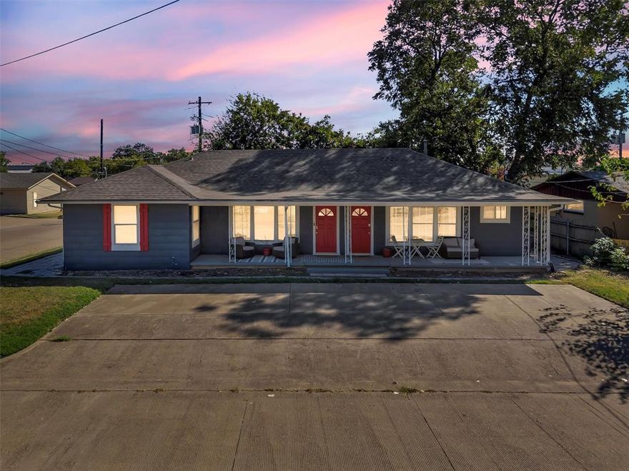 Just five blocks from the charming Granbury Historic Square, this fully renovated triplex is a rare gem you won't want to miss! Since 2020, it’s had a head-to-toe refresh: new roof, windows, paint, flooring, bathroom remodels, even the attic got a makeover with a full insulation revamp. Add in updated electrical, plumbing, gas, and major yard clean-up (goodbye, stubborn stumps!), and you’ve got a turnkey property that’s ready for anything. Each of the three units has been stylishly remodeled, fully furnished, and equipped with separate utilities plus washer and dryer connections. The downstairs units enjoy central HVAC systems, while the upstairs unit features an efficient multi-split unit. Each unit has it's own unique flare with a back or side yard of it's own. There is SUCH great opportunity with this property. Whether you're dreaming of midterm or long-term rentals, this triplex is ready to deliver. Triplexes in Granbury are incredibly rare-snag this one before it’s gone!
