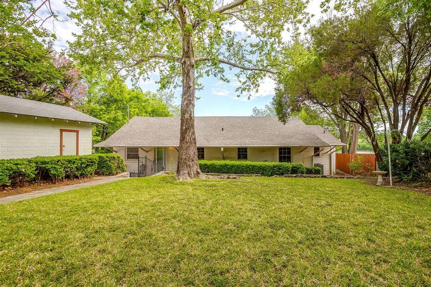Amazing Dockable Waterfront Property & One Story Home with 3 bedrooms, 2 full baths, 1 Car Garage, with additional area of the lot featuring Storage buildings, Covered RV Parking, and Covered Boat Parking on Lake Worth. Close and Convenient to everything in the DFW Metroplex with Easy Access to Loop 820.  This family homestead, custom-built by the owner's parents, is coming to market for the First Time Ever!  Some of the updates over the years, include updated neutral interior paint, tile & wood floors throughout, New Carpet in Bedrooms & a Woodburning Fireplace. Gorgeous Views of the Water with Beachfront Access situated on approximately 1.03 Acres with a canopy of Majestic Trees, there is plenty of room to add on, build or potentially replat and sell off the front portion of the lot (subject to city approval). Enjoy sunrise views from the oversized Enclosed Sunroom overlooking the beautiful backyard with the iconic Windmill marking this unique location on Lake Worth .. Nothing says Texas like a Windmill. Add your own custom Private Boat Dock to house all your water toys and entertain family and guests on hot summer days.Washer, Dryer & Refrigerator Stay. Ideal Location just Northwest of Downtown Fort Worth and minutes from Lockheed Martin, Tarrant County College, Naval Joint Reserve Base in Fort Worth, Fort Worth Meachum International Airport, and approx 32 Minutes to DFW Airport. This property has tons of potential and is truly a one-of-a-kind opportunity. Don't let this one pass you by! SqFt includes enclosed porch.