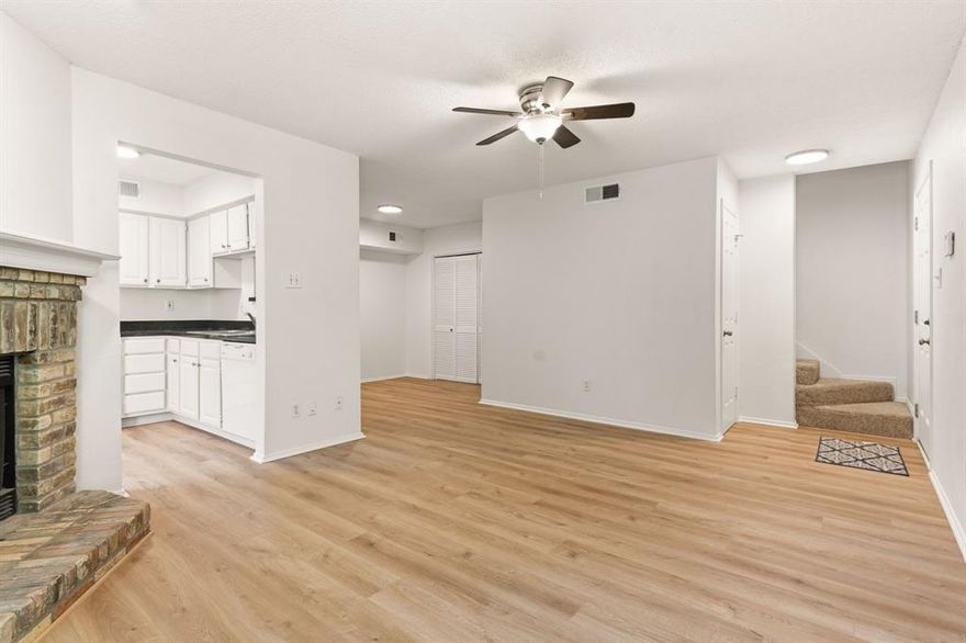 Welcome to University Crossroads! This newly updated condo is located in  a one of a kind community offering multiple pools, clubhouse, walkable shopping, dining and just a short bike ride away from White Rock Lake and The Katy Trail! Whether you're looking for a rental investment opportunity or new home, this is a fantastic opportunity to experience all that Dallas has to offer. New HVAC Aug 2025. Included Fridge, Washer (new Nov 2025) & Dryer. No Blind-Offers. See Private Remarks.