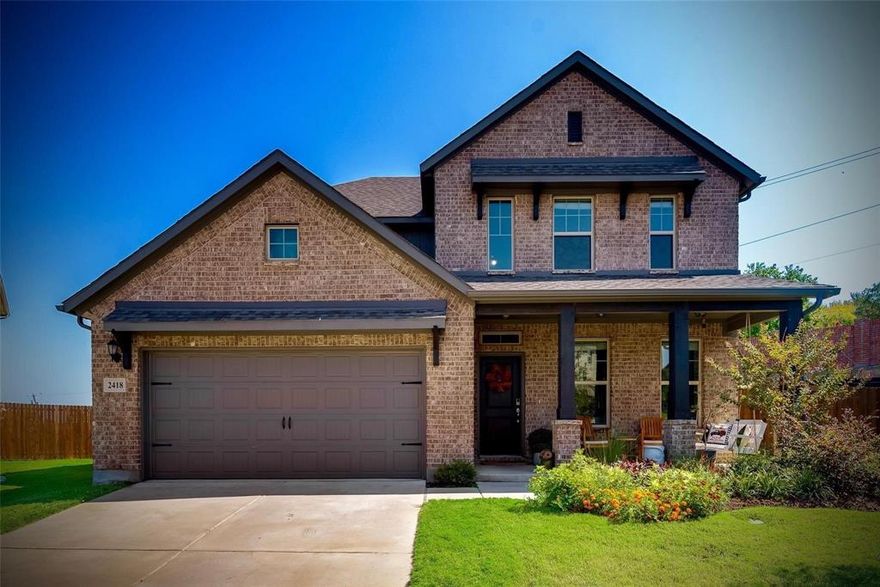 A must see 2018 home build in beautiful sought after lake front neighborhood that offers a large covered front porch and back porch with lake views. The foyer, with its soaring ceilings, leads to an open living and kitchen area. With stainless steel appliances and oversized island, this kitchen is an entertainers dream. The granite counter tops and subway tile back splash complete this kitchen. The master suite has a ton of natural light coming through the bay windows with a lake view to wake up to every morning. Upstairs you’ll find a second living area with three spacious bedrooms.