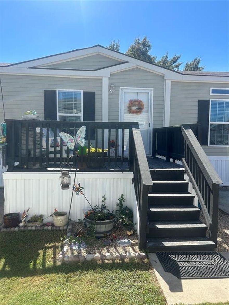 Affordable opportunity in growing Sherman Texas! 3 bedrooms, 2 bathrooms, beautiful spacious primary bathroom, huge deck for relaxing and drinking coffee, a storage shed, community has a park and pool perfect for entertainment! Nice sized driveway convenient for parking! Call today to schedule your showing!