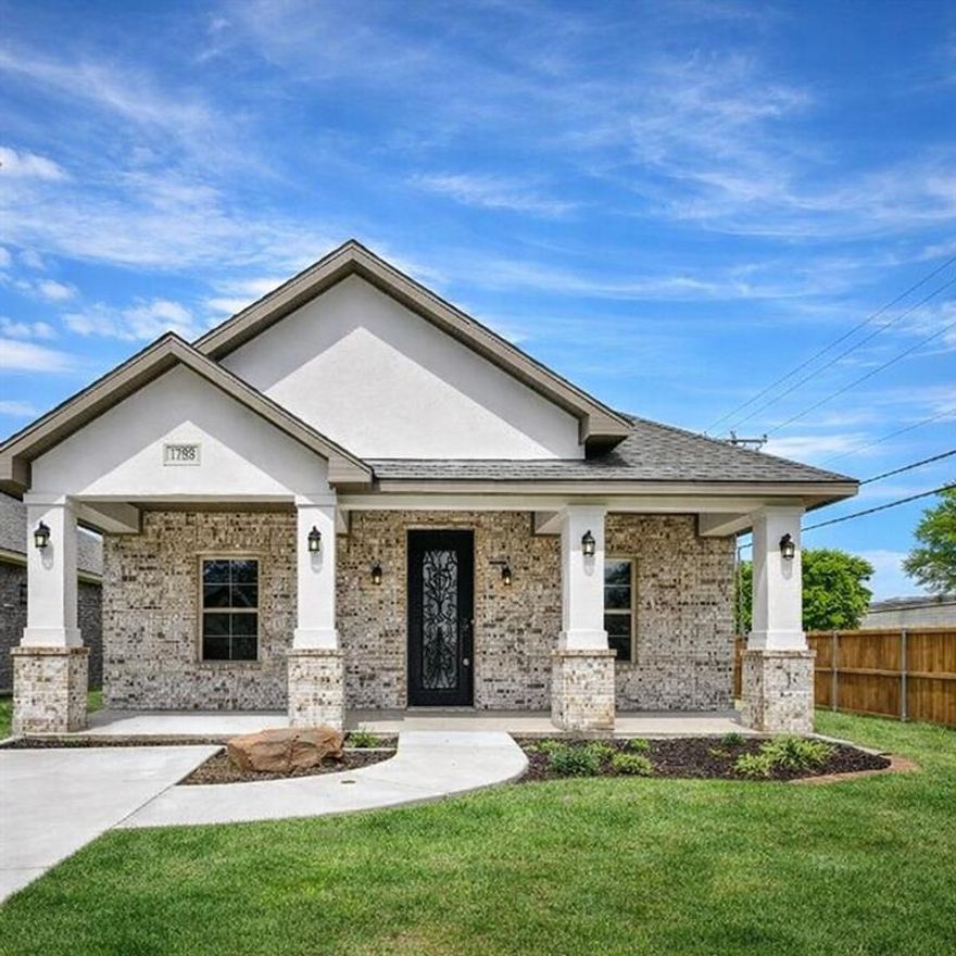 Welcome to this stunning newly built 2026 home located in the heart of Grand Prairie, with convenient access to major retail, dinning, and entertainment, this beautifully designed residence showcases luxury finishes throughout, including elegant granite countertops, custom cabinetry, designer lighting, and an open floor plan perfect for modern living. The spacious kitchen features a large center island, stainless steel appliances, and flows seamlessly into the main living and dining areas beneath a stylish tray ceiling. The primary suite offers a spa-inspired bathroom with dual vanities, and oversized glass shower, and a large walk-in closet. Outside the property is secured with an electric gate leading to an oversized driveway with ample parking, along with a two car garage and plenty of space for guests, work vehicles, or recreational storage. Situated in a prime Grand Prairie location near major shopping, restaurants, and everyday conveniences, this home offers the perfect blend of luxury, comfort, and accessibility.