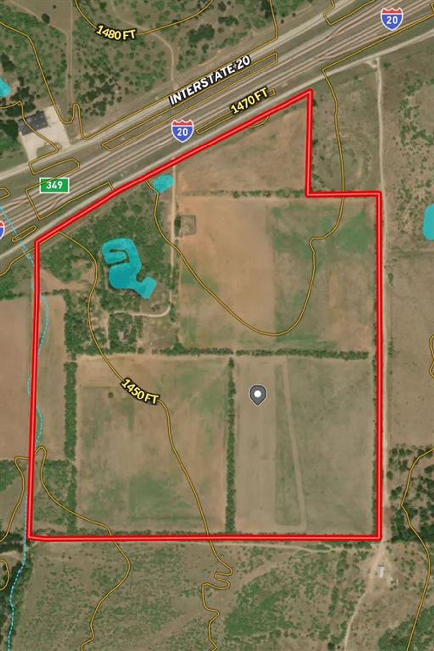 This versatile 85± acre property offers prime visibility and access with over 1,400 feet of I-20 frontage, conveniently located between Fort Worth and Abilene and near the TX-254 Loop. The mostly level terrain features open pasture, ideal for farming, ranching, or future development.

The land includes three stock tanks, water and electricity already in place, and multiple great building sites. With its size, location, and infrastructure, this property presents strong potential for commercial or industrial development.

Whether for agricultural use, residential plans, or commercial ventures, this property delivers location, accessibility, and opportunity.