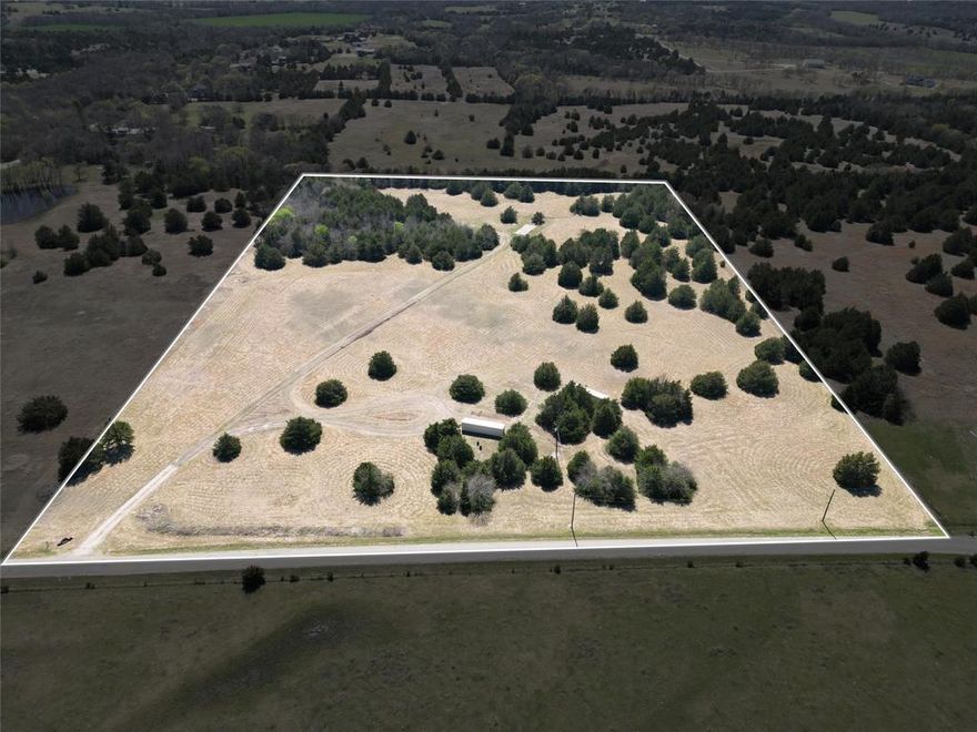 This 15-acre tract offers a practical combination of country setting and convenience. With frontage on an asphalt county road, the property has good access while still providing privacy and room to spread out. The land features open pasture along with scattered mature trees, making it well suited for a homesite, weekend place, or small agricultural use.

A water meter and electric meter are already in place, which can help simplify future improvements. The property’s layout provides several possible building sites, including areas with additional privacy near the trees. Whether for a permanent residence, recreational use, or investment, this tract offers flexibility for a variety of needs.

Located about 12 miles southeast of Sherman, 19 miles northeast of McKinney, 29 miles northeast of Frisco, and 24 miles northeast of Prosper.