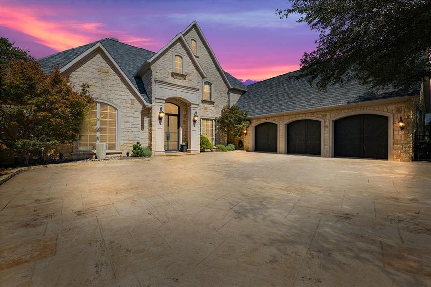 Stunning custom home on a gorgeous creek lot in the exclusive Starwood gated community. The updated kitchen is a
chef's dream with Thermador and Dacor appliances, quartzite countertops, and expansive cabinets. The sunlit family
room boasts a stone fireplace, soaring wood beam ceiling, and pool-views. The primary suite features high ceilings, a
fireplace, and a luxury updated ensuite with three vanities, freestanding tub, and double shower. Downstairs
includes a guest room, library, study, formal living room, media room, wet bar, and wine room. Upstairs, you'll find
three bedrooms with ensuite baths, a game room, and a bar. The outdoor oasis offers a covered living area, grill,
fireplace, pool and spa, and a huge yard that backs to the creek. Must see!