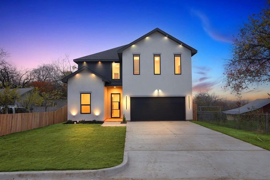 This 2026 new construction home offers 4 bedrooms and 3 full bathrooms, thoughtfully designed with an open-concept contemporary layout that blends modern architecture with elevated comfort. Expansive living and dining areas flow seamlessly into a sleek, designer kitchen featuring luxury finishes, high-end materials, and refined detailing throughout.
The spacious primary suite provides a private retreat with a spa-inspired bathroom, while secondary bedrooms are well-appointed and versatile for guests, work-from-home needs, or multi-generational living. Clean lines, abundant natural light, and premium craftsmanship define every space, creating a sophisticated yet functional interior.
Ideally located just 9 minutes from downtown Dallas, this home delivers the perfect balance of upscale living and urban convenience, with quick access to dining, entertainment, and major highways.