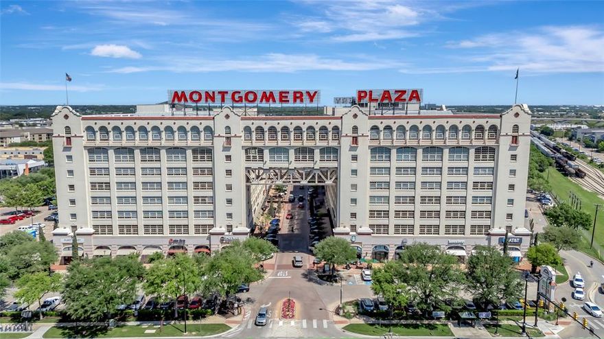 Experience upscale urban living in the heart of Fort Worth! This stylish 1-bedroom, 1-bath condo is located in the historic and iconic Montgomery Plaza—just minutes from downtown and steps away from the city’s best dining, shopping, and entertainment.
Enjoy west-facing views from large windows that fill the space with natural light and showcase stunning sights of Dickies Arena and the Will Rogers Coliseum. The updated kitchen features stainless steel appliances, freshly painted walls, and ample storage. Wood floor is throughout the living area with new carpet in the bedroom. The spa-like bathroom includes a luxurious walk-in shower. The primary closet has custom shelving for for added organization and storgage.
Residents enjoy an unmatched lifestyle with resort-style amenities including a sparkling pool, private cabanas, fire pits, built-in grill areas, a movie theater, world-class fitness center, and putting greens. A designated parking spot is also included.
Don’t miss your chance to own a piece of Fort Worth’s most sought-after address!