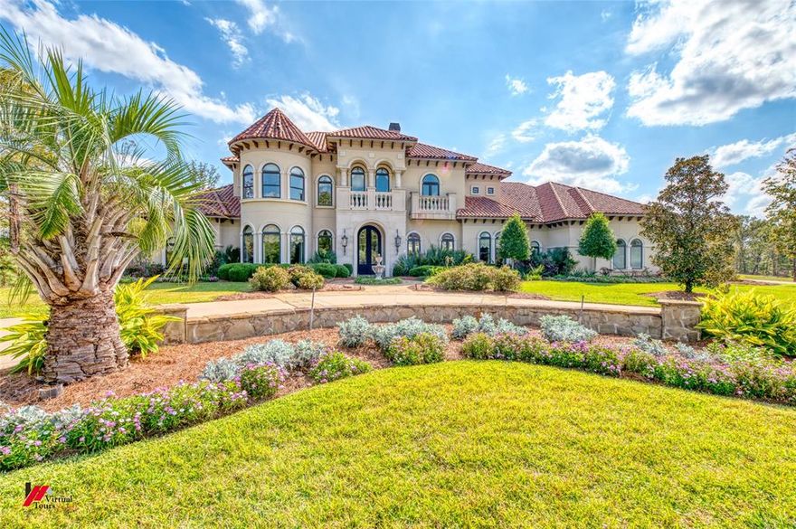 A Luxurious Mediterranean Marvel in Shreveport’s Master-planned Golf Course Community. 1022 Southern Trace Parkway is a 5 Bed, 7 Bath, 5 Car Garage, 7959 HSF, Architectural Wonder. Emphasizing indoor-outdoor living-entertaining areas, terra-cotta tile roof, arched windows & doors, decorative ironwork, spectacular chandeliers & drapes, mahogany wood & travertine floors. Special Amenities include Exercise Room off Master with Pool view, Outside Pavilion with Fireplace & Full Kitchen, Media with Balcony & Game room. Come home to Southern Trace, offering A Way of Life that enjoys good neighbors, exceptional beauty, privacy & endless opportunities to live an active connected life every single day!