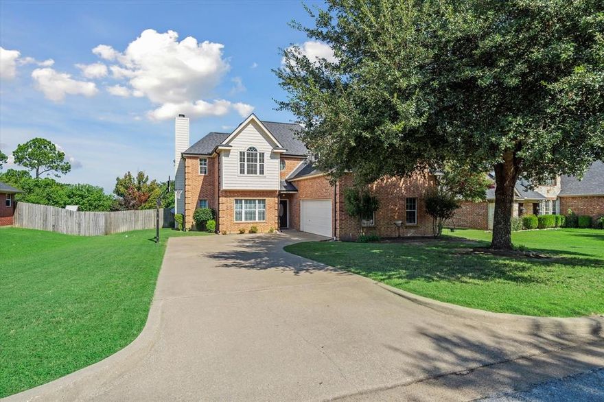 Spacious 4 bedroom home in town with room for everyone!  The main level offers a formal dining room large enough to seat a big family, a welcoming living room with a cozy fireplace and soaring ceilings, primary bedroom and a convenient powder room for guests. 3 bedrooms located upstairs and one room is oversized with plenty of closet space, plus a second upstairs living area perfect for a playroom, game room, or media space.The kitchen features granite counters and plenty of space for meal prep. Step outside to the exterior deck where you can relax and enjoy peaceful views with no neighbors behind you. Well maintained with updates of roof and gutters in 2025 and both HVAC systems replaced in last 3 years. This home combines comfort, function, and privacy all while being in the heart of town!