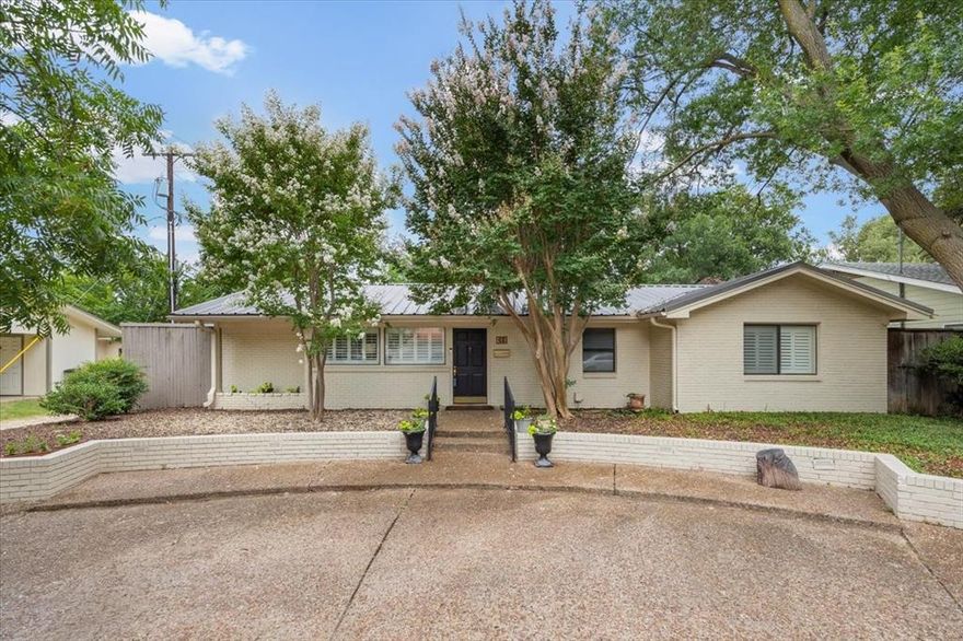 One story completely renovated home 1 block from RCCC. Featuring 4 beds 3baths. This home was taken to the studs with new open concept floor plan, raised 9 ft ceilings, metal seam roof, tankless water heater, HVAC, and new electric and plumbing throughout. Extra large primary suite with sliding door to the patio area. Chefs kitchen with quartz countertops, gar cooktop, convection oven, microwave-airfryer and oversized island. Dining, 2 living, breakfast area. 3 bedrooms, one serves as a mother in law suite. Tons of storage throughout the home plus walk in closets.  2 fenced private patio areas. Outside storage area with 2 large closets. Rear designated carport space. Plantation shutters.  In the heart of the Cultural District with easy access to museums, dining, Dickies Arena, and RCCC golf course.  Full list of updates attached. Motivated Sellers