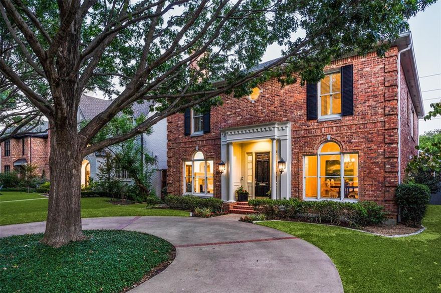 This traditional style gorgeous  Gage Home is  home located in the University Park area. Through the large front door is a stunning herringbone hardwood entry with 10ft ceilings. Floor plan of the house is well-designed, offering a smooth flow into a spacious open family room with built-in custom bookcases & cabinetry. Chef's kitchen boasts top-of-the-line Thermador appliances, gas range, double ovens, granite countertops, Subzero refrigerator, custom cabinets, & 2 walk-in pantries. Upstairs, you'll find all 4 bedrooms, each with its own en-suite bath. Vaulted game room is also located on this level with ample storage & cedar closet. Primary bedroom is spacious with a balcony overlooking the backyard. Primary bathroom underwent a complete redesign in 2013, adding a touch of modern luxury.  For additional living space & flexibility, there is a large finished room located over the garage, perfect for guest quarters, home office, or any other space that fits your needs. A Must See!