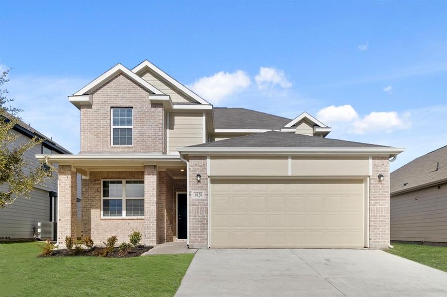 Welcome to The Retreat at Fossil Creek, one of Legend's newest communities in Fort Worth, TX! The Salerno floor plan is a spacious 2-story home with 3 bedrooms, 2.5 baths, flex space, game room, and a 2-car garage. This home has it all, including vinyl plank flooring throughout the first-floor common areas! The first floor offers the perfect space for entertaining with an island kitchen open to expansive living and dining areas! The gourmet kitchen is sure to please with 42-inch cabinetry, granite countertops, stainless-steel appliances, and a box window at the dining area! Retreat to the first-floor Owner's Suite featuring a beautiful bay window, granite countertops, a separate tub and shower, and a walk-in closet! Enjoy the great outdoors with a covered patio. Don’t miss your opportunity to call The Retreat at Fossil Creek home, schedule a visit today!