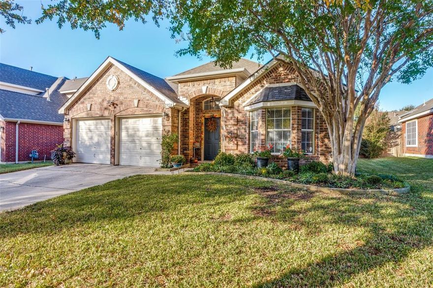 Welcome to this beautifully updated 3-bedroom, 2-bath home in the desirable Hulen Heights community, where comfort, style, and functionality come together perfectly. Step inside and you’ll immediately notice the soaring vaulted ceilings reaching up to 13 feet and an abundance of natural light that fills the home, creating an open, airy atmosphere throughout. The thoughtfully designed layout also includes a dedicated study, ideal for working from home, a playroom, or a quiet reading space. The home has been tastefully updated, featuring luxury vinyl plank flooring throughout for both durability and modern style. The completely refreshed kitchen is a true centerpiece, showcasing sleek countertops, new backsplash, a butcher block kitchen island, and LG dishwasher and gas range, perfect for everyday cooking and entertaining alike. The primary bath features a beautiful frameless glass shower that adds a touch of luxury to the primary suite. Fresh interior paint and LED can lights gives the entire home a bright, clean feel, making it truly move-in ready. Practical upgrades add peace of mind as well, including an HVAC system replaced in 2018. 
The fenced backyard is landscaped and ready for summer outdoor entertaining. Hulen Heights community offers wonderful amenities designed for an active and connected lifestyle, including a park, playground, and community pool. Just perfect for relaxing weekends, family time, and meeting neighbors. With its modern updates, bright open spaces, and fantastic neighborhood amenities, this home offers the perfect setting for families and anyone looking for a welcoming place to call home.