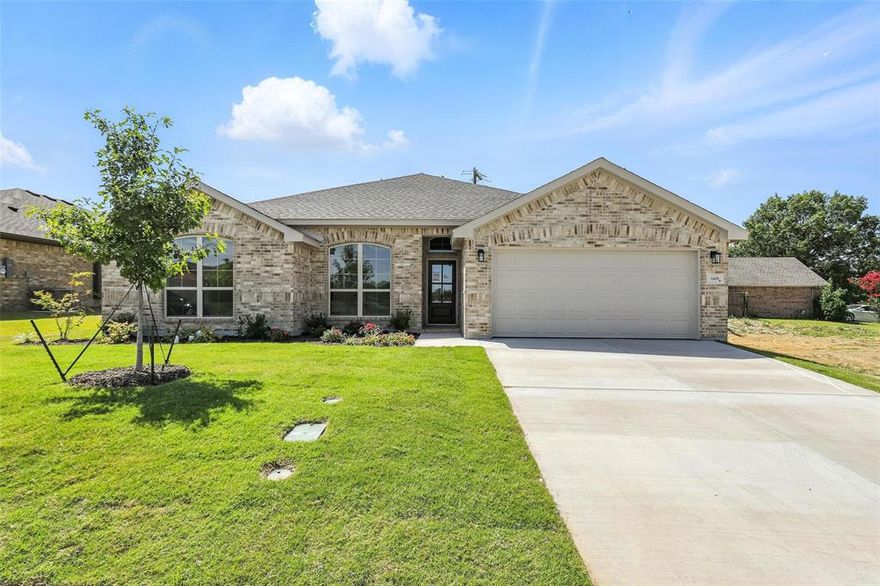 Welcome Home to Cheldan Homes's new subdivision in Trail Creek in Cleburne, Texas! This beautiful home has 4 beds, 2 baths, and just under 1700 Sq ft. As you walk into this home, you will be welcomed with an open layout adjoining the kitchen and the living room, which is perfect for hosting guests or making your meals while watching the big game! The Kitchen island is upgraded with granite countertops that can be used for quick meals or serving your guests! Full Sod and irrigation in this home and all in the community. Close to all schools, shops, and restaurants and mins away from downtown Cleburne AND Chisolm Trail to get to Fort Worth or all major highways in the metroplex. Build Jobs is also available in the community!