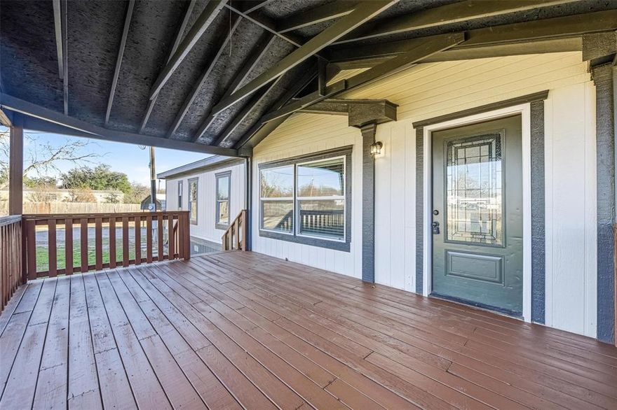 BUYERS FINANCING FELL THROUGH

Beautifully Remodeled Double-Wide on Approx. 1 Acre in Timbercreek Valley
Move-in ready double-wide mobile home situated on approximately 1 acre in the desirable Timbercreek Valley subdivision, conveniently located in the Azle-Reno area and just minutes from Eagle Mountain Lake. This recently remodeled home features fresh interior and exterior paint, brand-new flooring throughout, and stylishly updated bathrooms with new vanities, plumbing fixtures, and lighting.
The spacious open-concept floor plan offers a large main living area plus a second living space, perfect for entertaining, a home office, or a playroom. The kitchen flows seamlessly into the living and dining areas, creating an inviting and functional layout.
This home includes 3 bedrooms and 2 full baths. The oversized primary suite boasts a large walk-in closet, garden tub, and a separate oversized shower, offering a relaxing retreat. The split-bedroom layout provides added privacy.
Enjoy peaceful country living with room to roam, while still being close to shopping, dining, and recreation. Easy access to Eagle Mountain Lake makes this property ideal for lake lovers or those seeking a quiet lifestyle near the city.
Highlights:


Approx. 1 acre lot


Newly remodeled throughout


New interior & exterior paint


New flooring


Updated bathrooms (vanities, plumbing, lighting)


3 bedrooms 2 bathrooms


Primary suite with garden tub, large shower & walk-in closet


Open-concept layout with second living area


Timbercreek Valley subdivision
Azle area near Eagle Mountain Lake