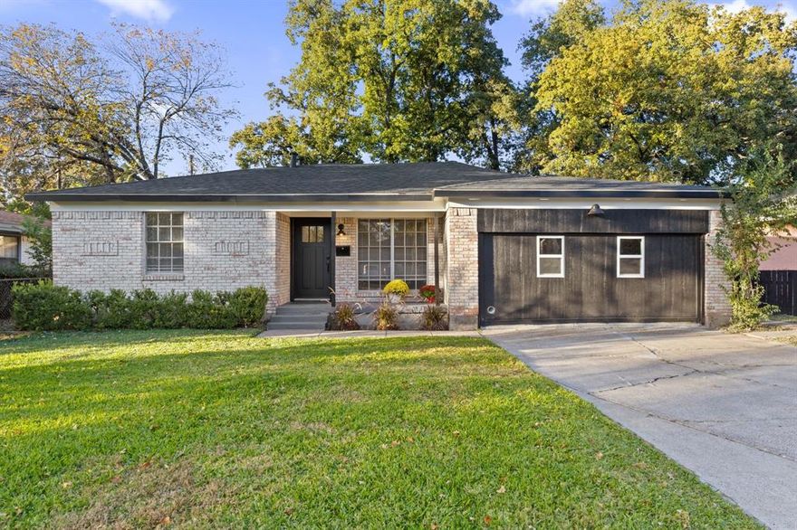 Welcome to your beautifully remodeled home in the heart of Crawford Park, where modern upgrades meet everyday comfort. Step inside to discover a fresh, open layout adorned with new hardwood floors, plush carpeting, and stylish tile that flow seamlessly throughout the home. The fresh paint, updated light fixtures, and ceiling fans in every room create a bright, inviting atmosphere from the moment you walk in. The chef’s kitchen is the true centerpiece—featuring a spacious island, granite countertops, stainless steel appliances including an electric oven, dishwasher, and refrigerator, and new cabinet hardware that adds a polished touch. Whether you’re hosting dinner or enjoying a quiet meal, this kitchen makes every occasion special. The home offers an additional 420 square feet thanks to a garage conversion, providing an extra bedroom or flexible space for guests, a media room, or home office. Both bathrooms have been modernized with sleek finishes, offering a spa-like experience. Step outside to enjoy a covered front porch perfect for morning coffee and a covered patio out back ideal for entertaining. The interior lot provides ample driveway parking, and the alley access ensures easy convenience. Practical upgrades include a brand-new roof, new water heaters, and a wired electric workshop—ideal for hobbies, DIY projects, or contracting work. A storage shed adds even more functionality to the backyard. Every detail has been thoughtfully updated to combine comfort, functionality, and style—making this Crawford Park gem completely move-in ready.